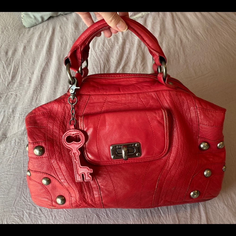 Betsey Johnson leather red purse